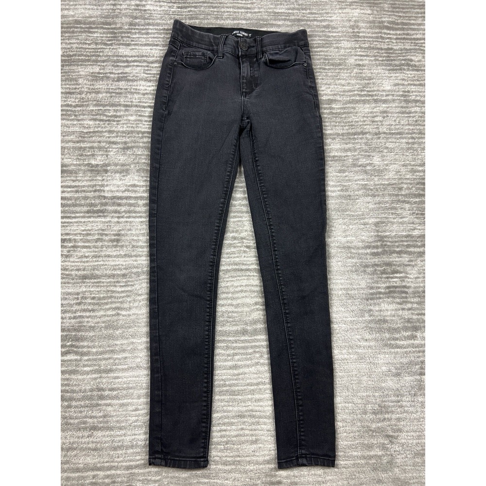 Almost Famous Jeggings Juniors 1 Black Denim Skinny Casual